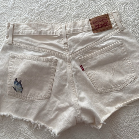 Levi’s 501 Give Me Butterflies High Rise Denim Shorts 29 - Picture 4 of 11